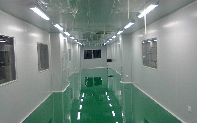 凈化廠房裝修環氧地坪施工圖片