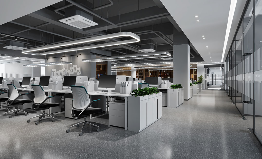 公共辦公區(qū)裝修效果圖